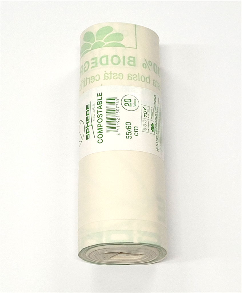 BOLSAS LIXO COMPOSTABLES 55X60 30L HOTEL CLEAN 10UD