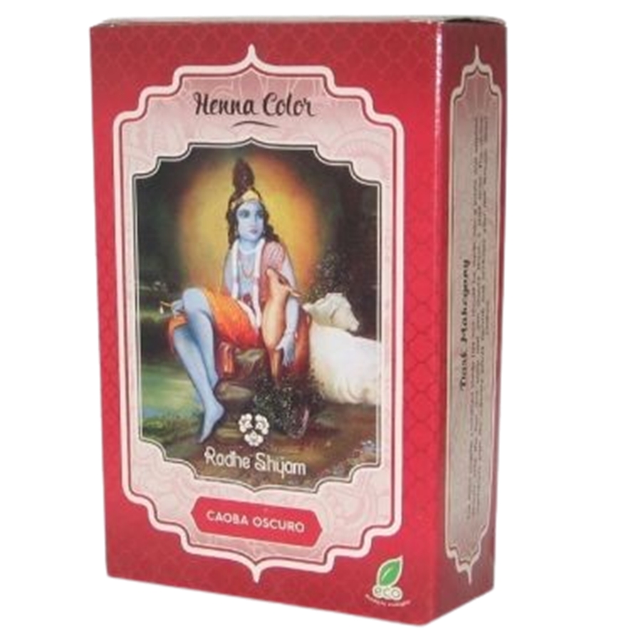 HENNA PO CAOBA ESCURO RADHESHYAM 100G