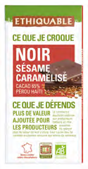 [3760278866735] CHOCOLATE SESAMO CARAMELIZADO ETHIQUABLE 100G