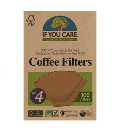 [770009001147] FILTROS CAFE Nº 4 IF YOU CARE 100UD