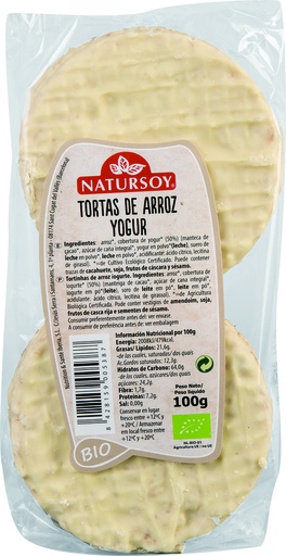 [8428159005387] TORTAS ARROZ IOGUR NATURSOY 100G