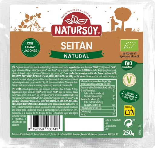 [8428159100143] SEITAN NATURSOY 250G