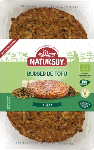 [8428159100174] HAMBURGUESA ALGAS NATURSOY 160G