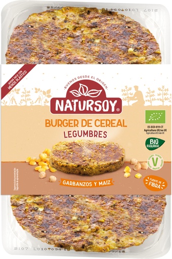 [8428159104349] HAMBURGUESA GARAVANZO MILLO NATURSOY 200G