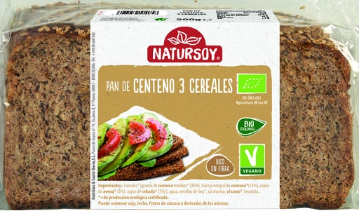 [8428159114058] PAN CENTEO TRES CEREAIS NATURSOY 500G