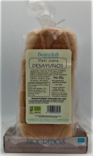 [8437003535130] PAN ALMORZO BIOGREDOS 250G