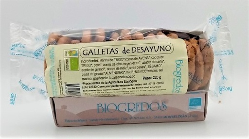[8437003535246] GALLETAS ALMORZO BIOGREDOS 220G